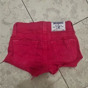 Pink True Religion shorts